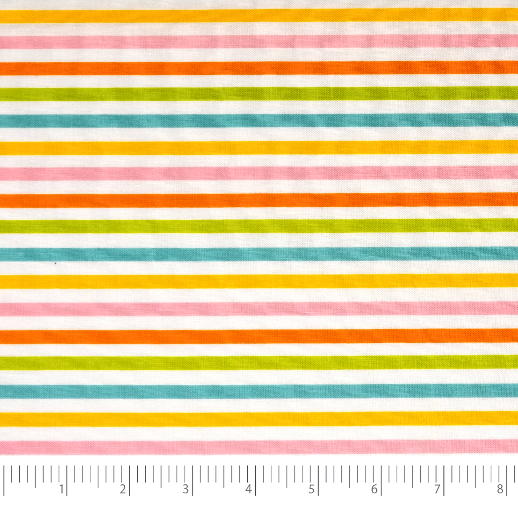 SINGER Pastel Stripe Cotton Fabric